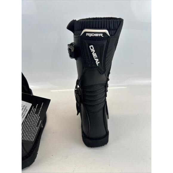 ONEAL O'Neal Rider Motocross Boots Black/White Youth Size 5 0325-105 - Picture 11 of 12